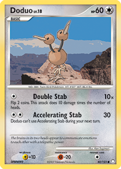 Doduo #80 Doduo - Mysterious Treasures - #80 - Pokemon TCG card