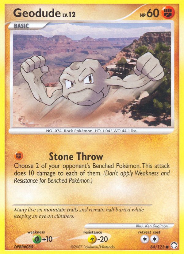 Geodude - Mysterious Treasures - #84 - Pokemon TCG card