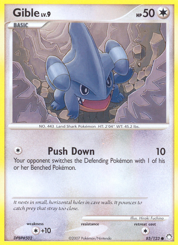 Gible - Mysterious Treasures - #85 - Pokemon TCG card