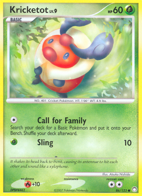 Kricketot - Mysterious Treasures - #86 - Pokemon TCG card