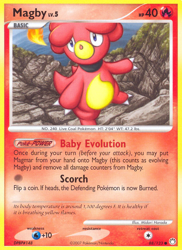 Magby - Mysterious Treasures - #88 - Pokemon TCG card