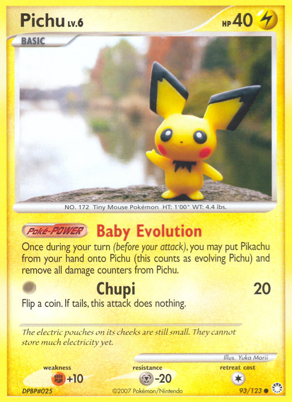 Pichu - Mysterious Treasures - #93 - Pokemon TCG card