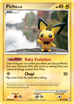 Pichu #93 Pichu - Mysterious Treasures - #93 - Pokemon TCG card