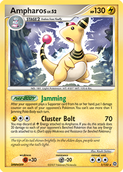 Ampharos #1 Ampharos - Secret Wonders - #1 - Pokemon TCG card