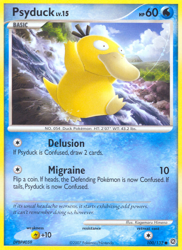 Psyduck - Secret Wonders - #100 - Pokemon TCG card