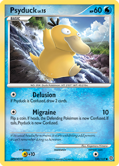Psyduck - Secret Wonders - #100 - Pokemon TCG card