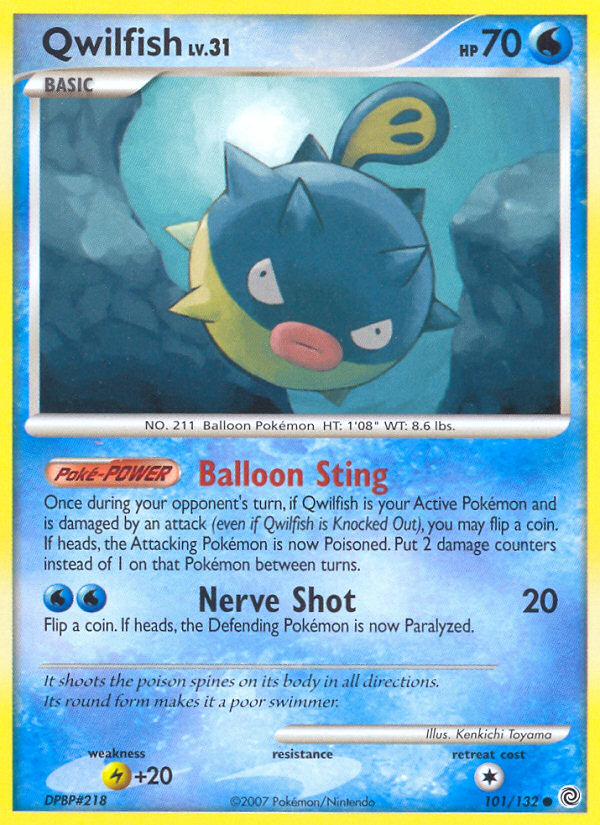 Qwilfish - Secret Wonders - #101 - Pokemon TCG card