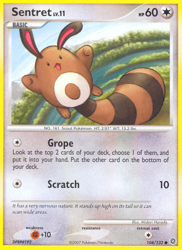 Sentret - Secret Wonders - #104 - Pokemon TCG card