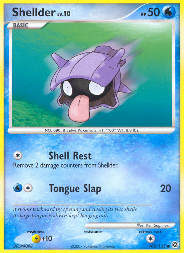 Shellder - Secret Wonders - #105 - Pokemon TCG card