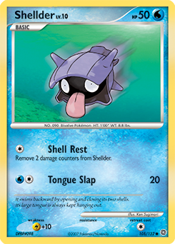 Shellder #105 Shellder - Secret Wonders - #105 - Pokemon TCG card
