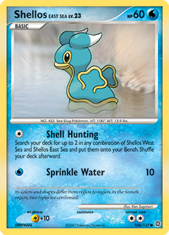 Shellos East Sea #106 Shellos East Sea - Secret Wonders - #106 - Pokemon TCG card