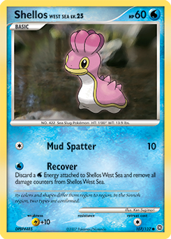 Shellos West Sea #107 Shellos West Sea - Secret Wonders - #107 - Pokemon TCG card