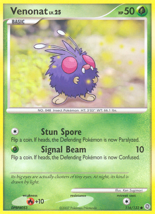 Venonat - Secret Wonders - #116 - Pokemon TCG card