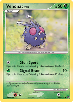 Venonat #116 Venonat - Secret Wonders - #116 - Pokemon TCG card