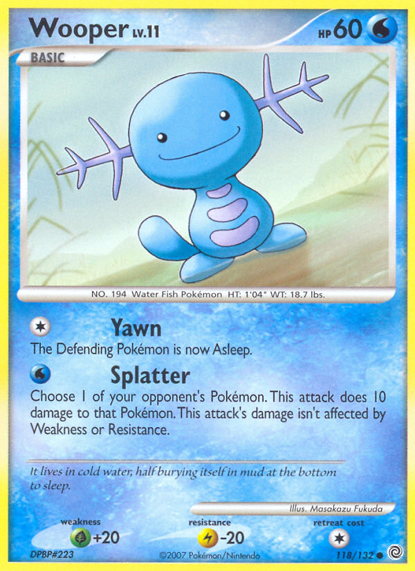 Wooper - Secret Wonders - #118 - Pokemon TCG card
