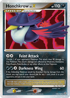 Honchkrow LV.X - Secret Wonders - #132 - Pokemon TCG card