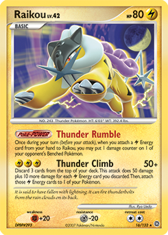 Raikou #16 Raikou - Secret Wonders - #16 - Pokemon TCG card