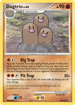 Dugtrio #24 Dugtrio - Secret Wonders - #24 - Pokemon TCG card