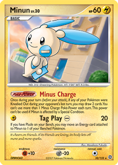 Minun #32 Minun - Secret Wonders - #32 - Pokemon TCG card