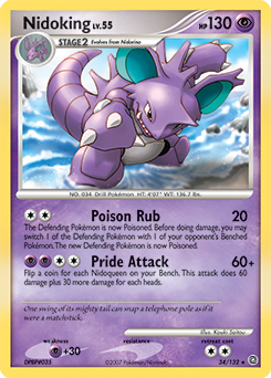 Nidoking - Secret Wonders - #34 - Pokemon TCG card