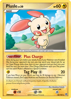 Plusle #36 Plusle - Secret Wonders - #36 - Pokemon TCG card