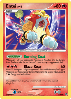 Entei #4 Entei - Secret Wonders - #4 - Pokemon TCG card