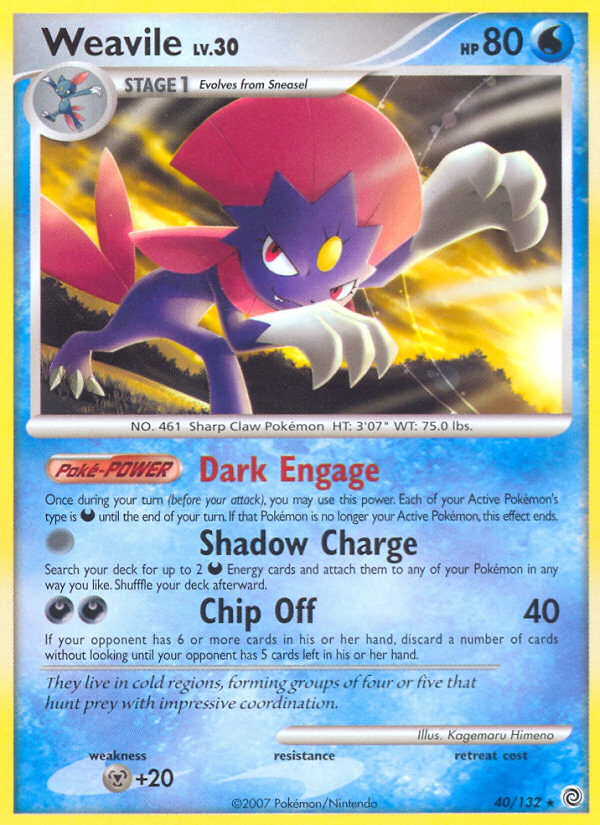 Weavile - Secret Wonders - #40 - Pokemon TCG card