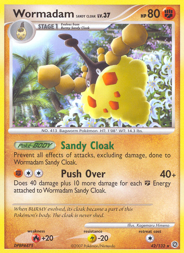 Wormadam Sandy Cloak - Secret Wonders - #42 - Pokemon TCG card