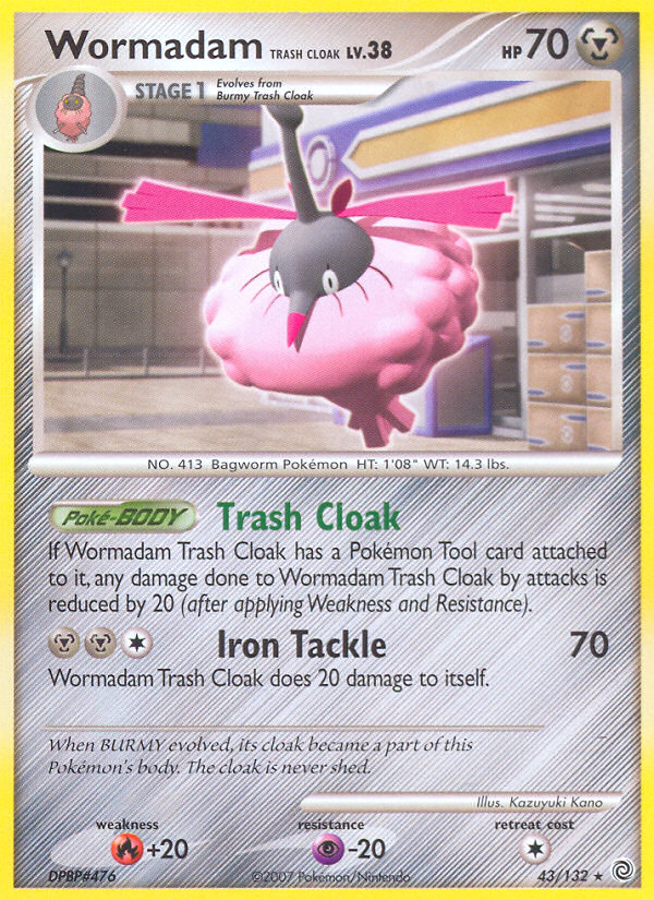 Wormadam Trash Cloak - Secret Wonders - #43 - Pokemon TCG card