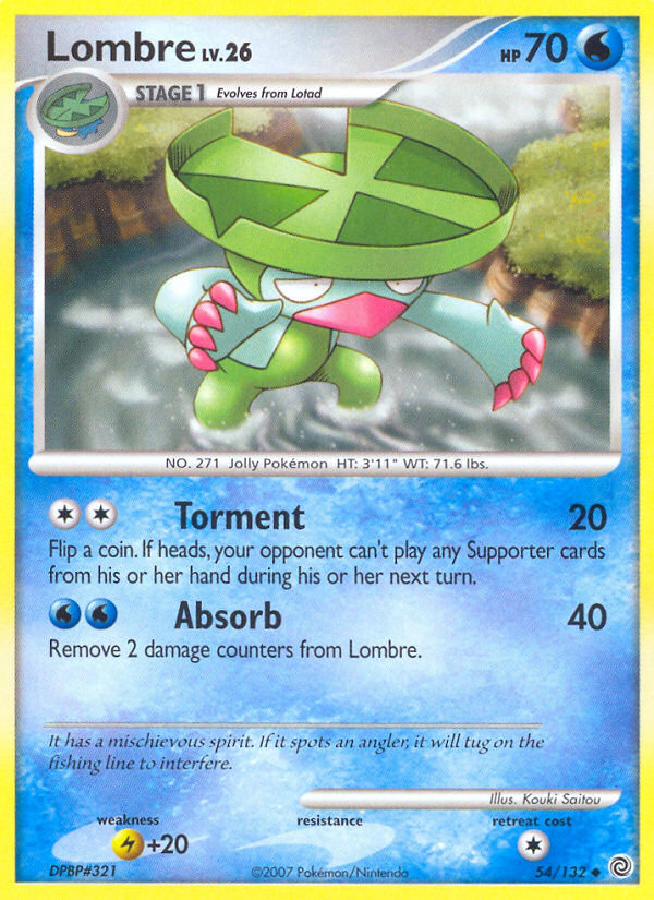 Lombre - Secret Wonders - #54 - Pokemon TCG card