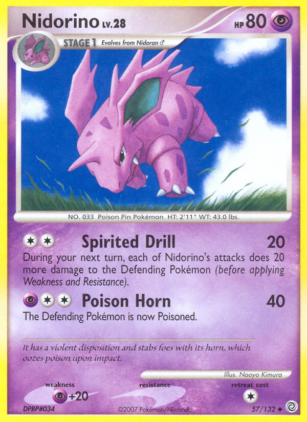 Nidorino - Secret Wonders - #57 - Pokemon TCG card