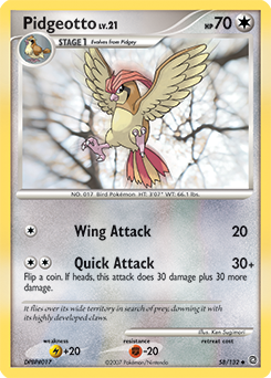 Pidgeotto - Secret Wonders - #58 - Pokemon TCG card