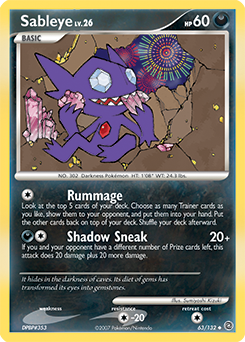 Sableye #63 Sableye - Secret Wonders - #63 - Pokemon TCG card