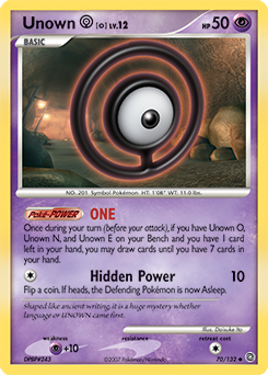 Unown [O] - Secret Wonders - #70 - Pokemon TCG card