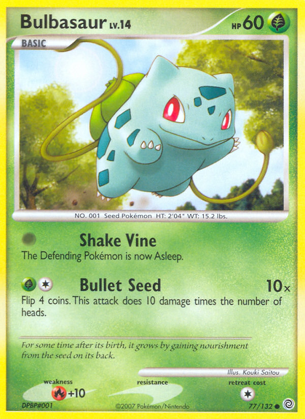 Bulbasaur - Secret Wonders - #77 - Pokemon TCG card