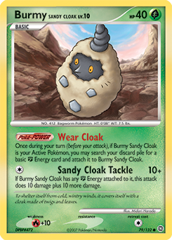 Burmy Sandy Cloak #79 Burmy Sandy Cloak - Secret Wonders - #79 - Pokemon TCG card