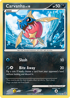 Carvanha - Secret Wonders - #81 - Pokemon TCG card