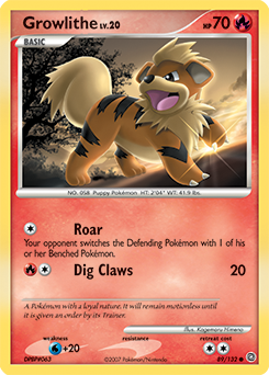 Growlithe - Secret Wonders - #89 - Pokemon TCG card