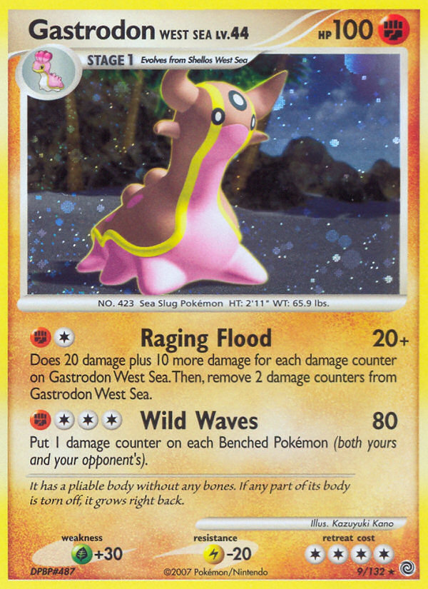 Gastrodon West Sea - Secret Wonders - #9 - Pokemon TCG card