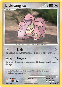 Lickitung #91 Lickitung - Secret Wonders - #91 - Pokemon TCG card