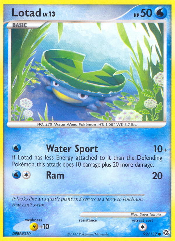 Lotad - Secret Wonders - #92 - Pokemon TCG card