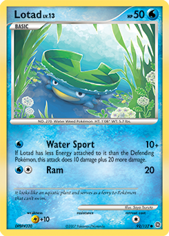 Lotad #92 Lotad - Secret Wonders - #92 - Pokemon TCG card