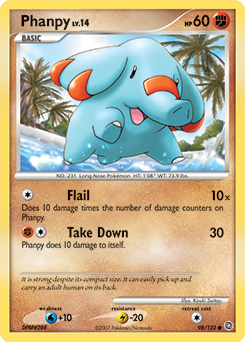 Phanpy - Secret Wonders - #98 - Pokemon TCG card