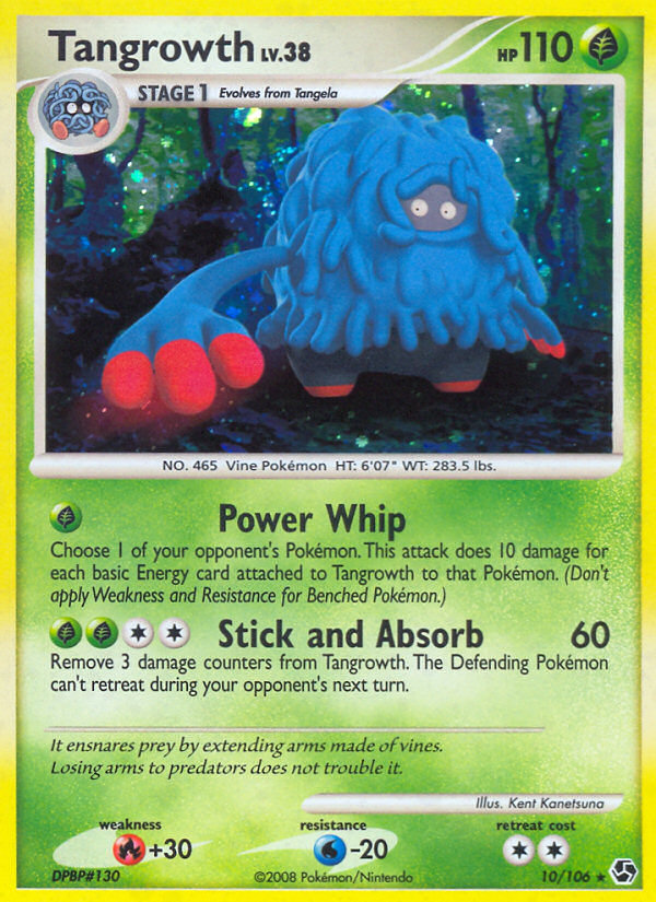 Tangrowth - Great Encounters - #10 - Pokemon TCG card