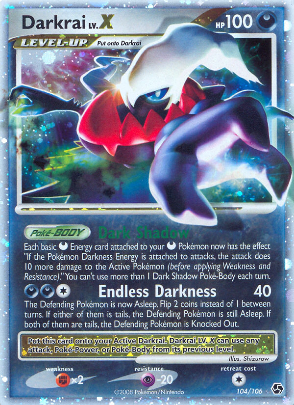Darkrai LV.X - Great Encounters - #104 - Pokemon TCG card