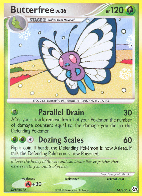 Butterfree - Great Encounters - #14 - Pokemon TCG card