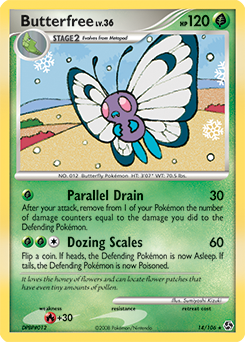 Butterfree #14 Butterfree - Great Encounters - #14 - Pokemon TCG card