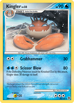 Kingler #20 Kingler - Great Encounters - #20 - Pokemon TCG card