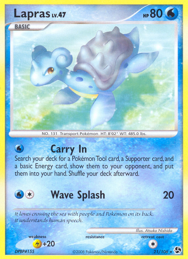 Lapras - Great Encounters - #21 - Pokemon TCG card