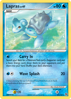 Lapras #21 Lapras - Great Encounters - #21 - Pokemon TCG card